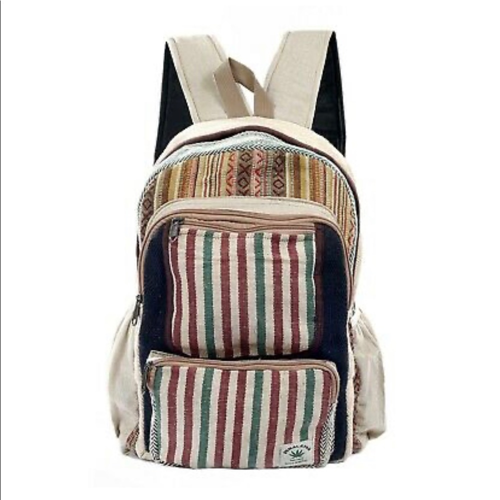 Handmade Hemp Backpack Unisex